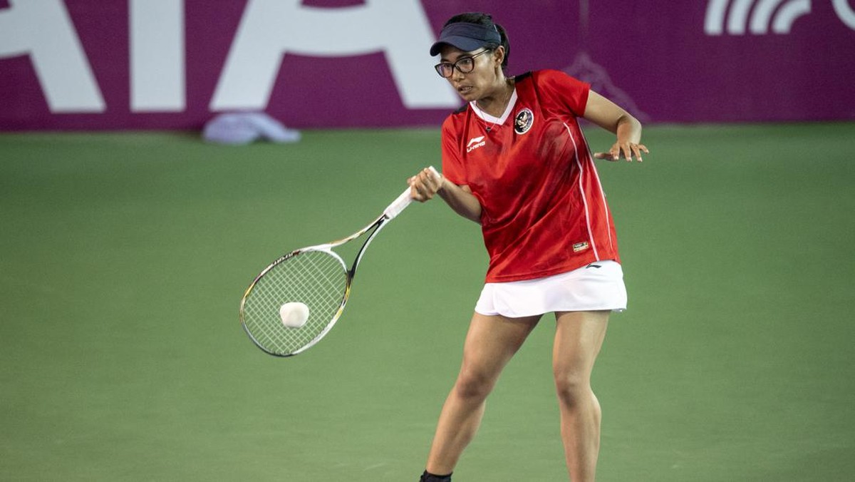 FOTO: Emas SEA Games Soft Tennis dari Tangan Dwi Rahayu