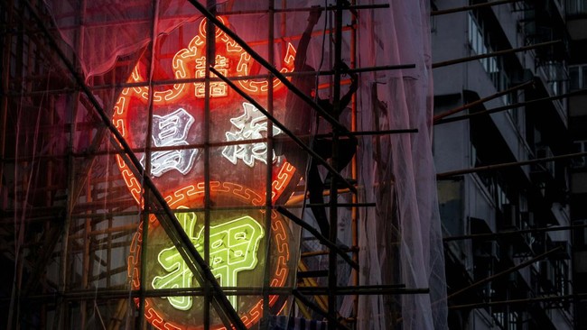 FOTO: Hong Kong Gunakan Bambu untuk Bangun Gedung Pencakar Langit