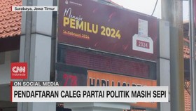 VIDEO: Pendaftaran Caleg Partai Politik Masih Sepi