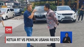 VIDEO: Cekcok Ketua RT Vs Pemilik Usaha Resto