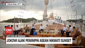 VIDEO: Jokowi Ajak Pemimpin ASEAN Nikmati Sunset Labuan Bajo