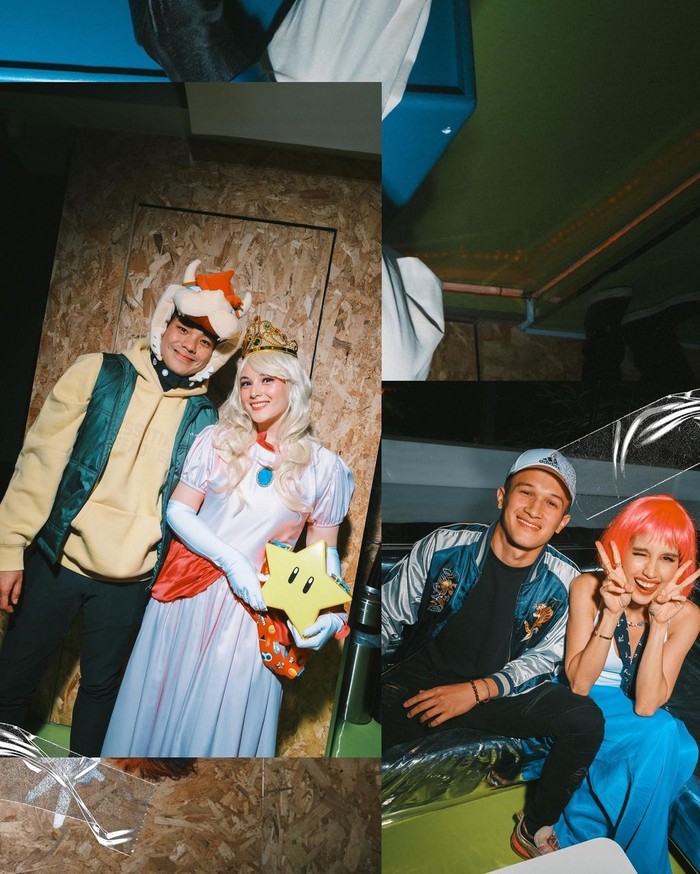 Kemeriahan pesta Aries ke-3 juga dinikmati banyak selebriti, Beauties! Tampak dalam venue, Chelsea Islan dan Cinta Laura hadir bersama pasangannya masing-masing. Tentunya dalam kostum kartun Jepang yang menarik. Foto: instagram.com/vidialdiano