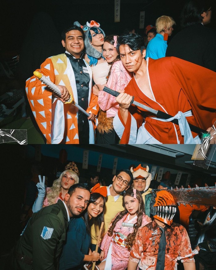 Potret lainnya yang diunggah Vidi Aldiano juga menampilkan group photo terdiri dari ragam karakter kartun dengan wajah familiar, seperti Rossa, Afgan, Fadil Jaidi, dan masih banyak lagi! Foto: instagram.com/vidialdiano