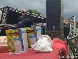 Tenda Diterjang Angin, Acara Promosi Obat Pertanian di Bojonegoro Buyar