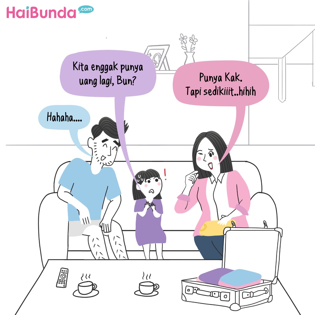 Habis Lebaran terbitlah bokek, hehe. Bagaimana ya cerita Bubun dan Ayah yang mengencangkan ikat pinggang abis Lebaran, sampai Kakak mau menyumbangkan uangnya.