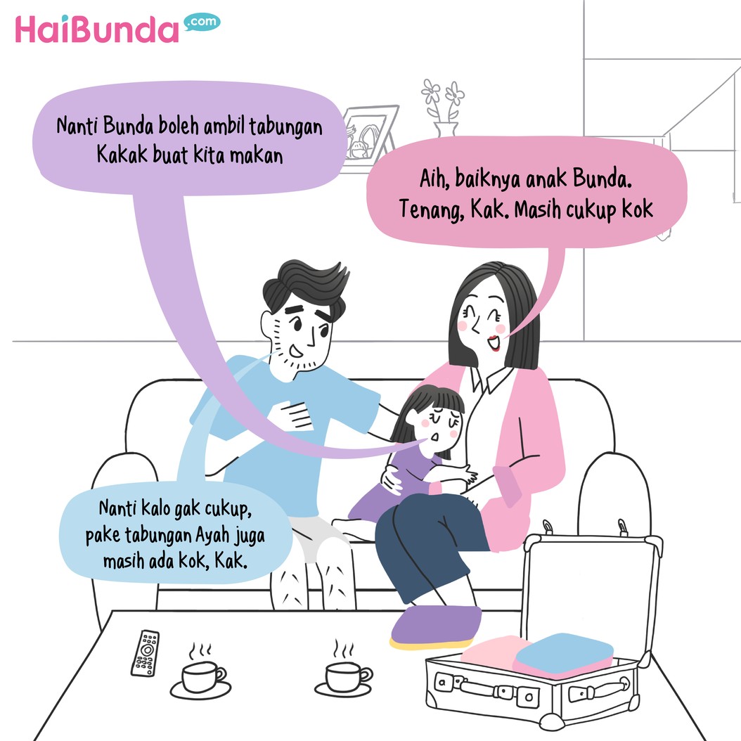 Habis Lebaran terbitlah bokek, hehe. Bagaimana ya cerita Bubun dan Ayah yang mengencangkan ikat pinggang abis Lebaran, sampai Kakak mau menyumbangkan uangnya.