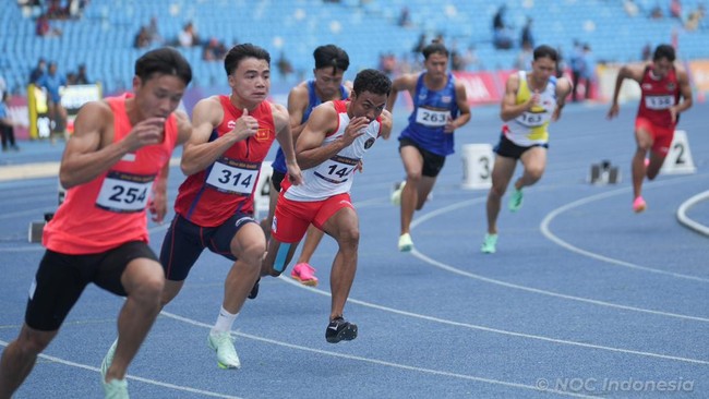 Sprinter Indonesia, Lalu Muhammad Zohri, terpaksa absen pada final nomor lari 100 meter putra yang jadi spesialisasinya di SEA Games 2023 Kamboja.