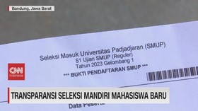 VIDEO: Transparansi Seleksi Mandiri Mahasiswa Baru