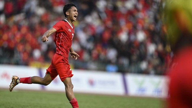 Pemain Timnas Indonesia Marselino Ferdinan berhasil cetak assist keren saat KMSK Deinze ditahan Wiknel Sport dalam pertandingan uji coba, Sabtu (22/7).