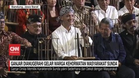 VIDEO: Ganjar Dianugerahi Gelar Warga Kehormatan Masyarakat Sunda