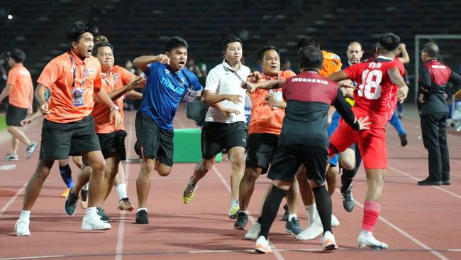 Insiden Brutal Indonesia vs Thailand Jadi Sorotan Dunia