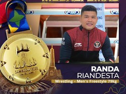 Gulat Persembahkan Emas Teranyar Indonesia di SEA Games 2023