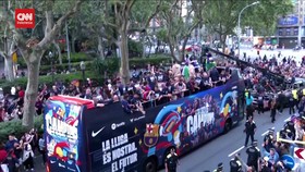 VIDEO: Barcelona Juara, Penggemar Berpesta