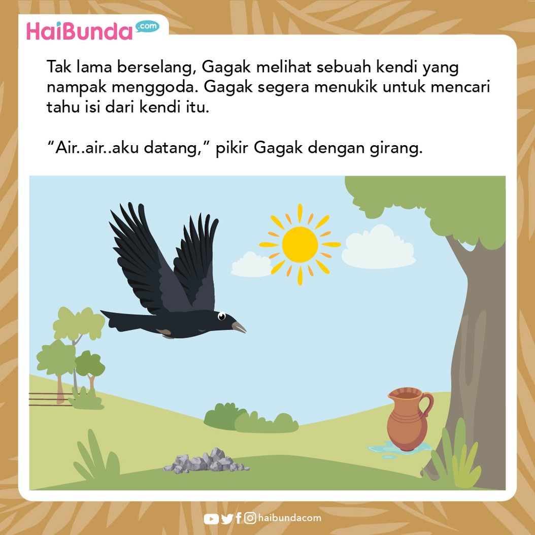 Burung Gagak dan Sekendi Air
