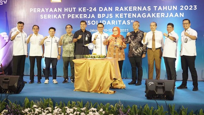 Serikat Pekerja BPJS Ketenagakerjaan merayakan HUT ke-24 dengan cara terus memperkuat solidaritas seluruh anggotanya.
