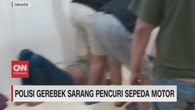 VIDEO: Polisi Gerebek Sarang Pencuri Sepeda Motor
