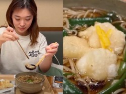 Seru! Livy Renata Belajar Makan Soba Langsung di Jepang