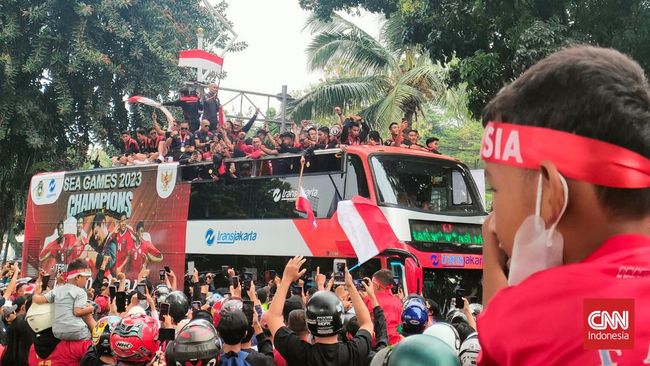 Arak arakan Timnas Indonesia Juara SEA Games Resmi Dimulai