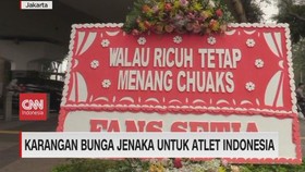 VIDEO: Karangan Bunga Jenaka Untuk Atlet Indonesia