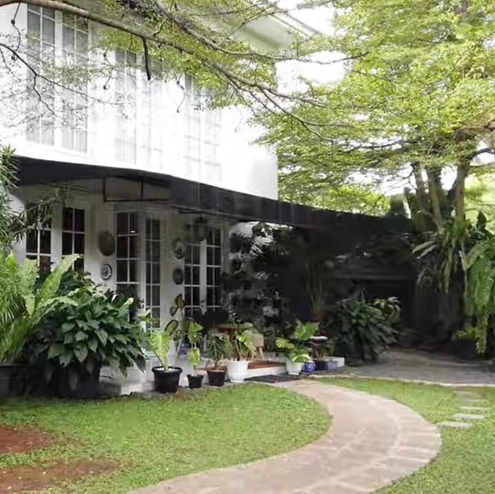 <p>Yuni Shara memiliki rumah yang menjadi idaman bagi para pencinta tanaman hias. Hunian tersebut sangat asri dengan berbagai koleksi tumbuhan. (Foto: YouTube Yuni Shara Channel)</p>