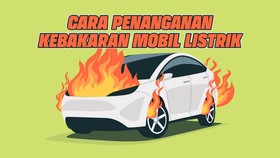 INFOGRAFIS: Cara Penanganan Kebakaran Mobil Listrik