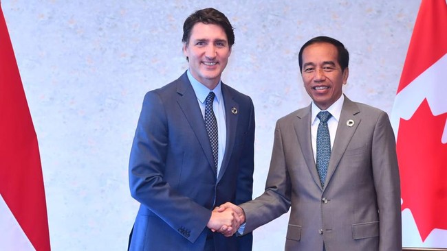 Jokowi meminta Kanada segera merealisasikan bantuan sebesar USD 20 miliar kepada RI, tetapi bukan dalam bentuk utang.