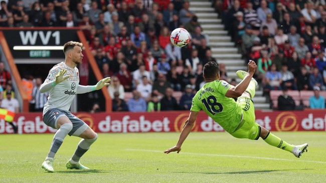 Manchester United hajar Bournemouth 1-0 pada pekan ke-37 Liga Inggris di Stadion Vitality, Sabtu (20/5).