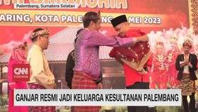 VIDEO: Ganjar Resmi Jadi Keluarga Kesultanan Palembang