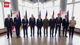 VIDEO: Momen Zelensky Foto Bersama Pemimpin G7 di Hiroshima