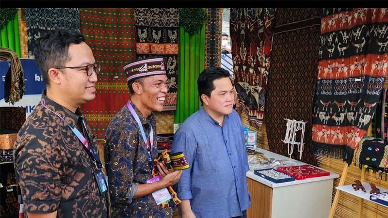 Aneka produk usaha UMKM, hadir dalam pameran UMKM Rumah BUMN SME's Hub di Waterfont City Labuan Bajo, Manggarai Barat, Nusa Tenggara Timur (NTT).