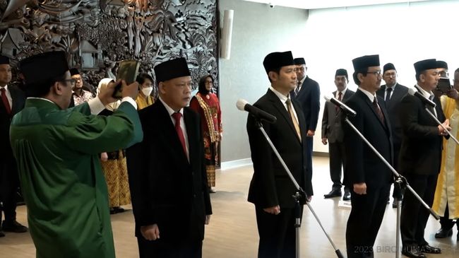 Mahfud MD Resmi Lantik 4 Pejabat Kominfo, 2 Diberhentikan