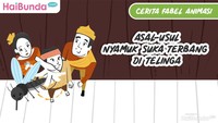 Cerita Fabel Animasi : Asal-Usul Nyamuk Suka Terbang di Telinga