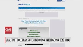 VIDEO: Jual Tiket Coldplay, Puteri Indonesia Intelegensia 2019 Viral