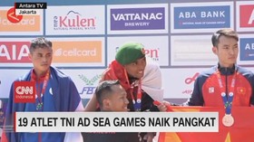 VIDEO: 19 Atlet TNI AD Sea Games Naik Pangkat