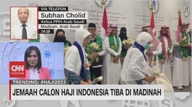 VIDEO: Jemaah Calon Haji Indonesia Tiba di Madinah