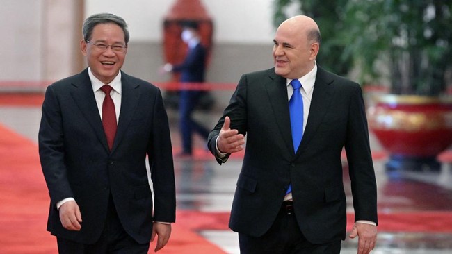 PM China Li Qiang mengatakan Negeri Tirai Bambu siap perkuat kerja sama dengan Rusia di berbagai bidang ke level baru saat menjamu PM Mikhail Mishustin.