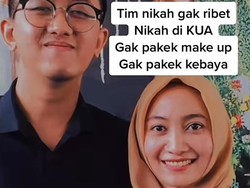 Viral Pasangan Nikah Hemat Cuma di KUA, Tidak Pakai Makeup dan Kebaya