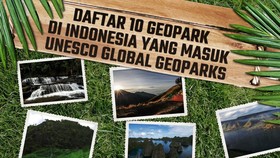 INFOGRAFIS: 10 Geopark di Indonesia yang Masuk UNESCO Global Geoparks