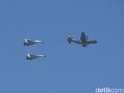 Serunya Atraksi Pesawat Tempur TNI AU dalam Operasi Udara Sikatan Daya