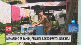 VIDEO: Menabung 25 Tahun, Penjual Bakso Pentol Naik Haji
