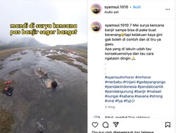 Banjir Bening di Alun-alun Suryakencana Gunung Gede Pangrango!