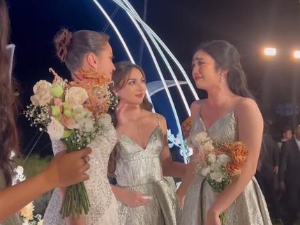 7 Potret Haru Resepsi Pernikahan Enzy, Feby Rastanti & Jessica Milla Nangis hingga Berpelukan