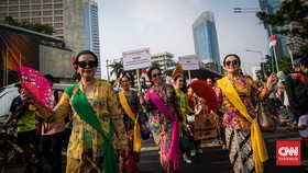 FOTO: Kemeriahan Kirab Pancasila di CFD