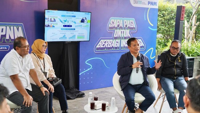 Hingga akhir 2023, PNM telah mempersiapkan penyaluran pembiayaan mencapai Rp75 triliun dengan target 16 juta nasabah aktif.