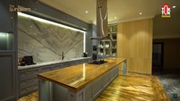 7 Potret Dapur Rumah Zaskia Sungkar, Cantik dengan Aksen Marble dan Kayu