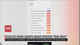 VIDEO: Kualitas Udara Jakarta Masuk Kategori 'Tidak Sehat'