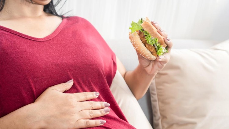 Ilustrasi junk food atau burger Ilustrasi junk food atau burger