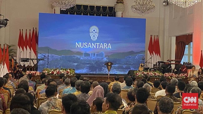 Presiden Jokowi mengklaim proyek terbesar di dunia saat ini hanya di Indonesia yakni kawasan IKN Nusantara di Kalimantan.