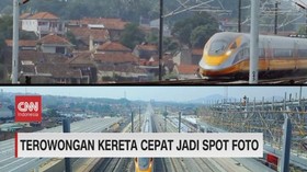 VIDEO: Terowongan Kereta Cepat Jadi Spot Foto