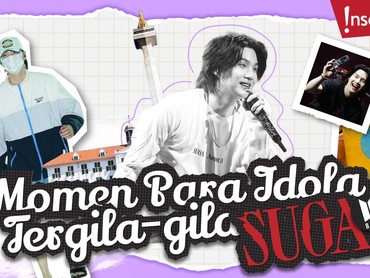 Infografis: Momen Para Idola Tergila-gila Suga BTS